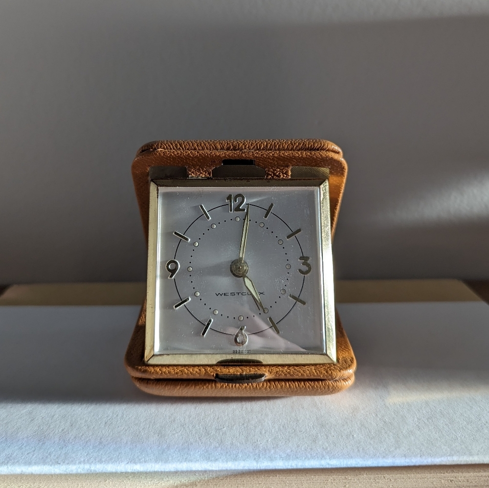 Vintage 1960s Westclox Travette Alarm Clock *Works!*